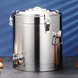 Kettle Boiler: Stainless Steel Insulated Soup/Tea/Water Barrel with Faucet/kettle