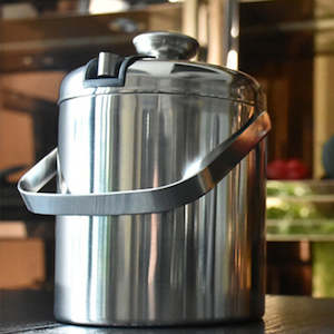 Homeware: Stainless Steel Ice Bucket  with ice clip