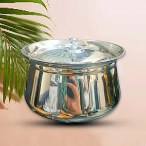 Kitchenware: Stainless Steel Plain Heavy Gauge Mirror Finish Handi 1pc