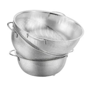 Kitchen Colander Fruit Wash Strainer Steel Strainer Basket Vegetable Washing