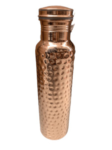 Copper Bottle Hammered 900 ml (Pure copper) (2 weeks Special)