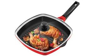 Hawkins NonStick Die Cast Grill pan with Glass lid 30cm dia DCGP30G