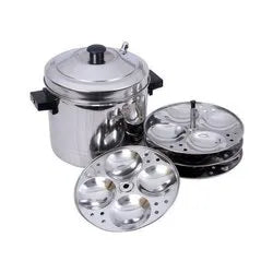 Idli Cookers: Amarjyoti Stainless Steel Idli Cooker 16 and 24 idlis, Silver