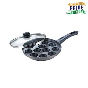 Prestige Omega Select Plus Paniyarakkal with Glass lid (12 pits)(Appam Patra pan)
