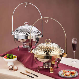 Chafing Dishes Food Warmers: Chafing Dish Round 4.5 Litres Domestic/commercial