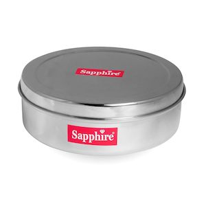 Stainless Steel Indian Spice Box, Masala Dabba Sapphire
