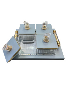 Utility/serving Container  Super Rafel Set 4 Heavy Acralic Containers with Airtight Lid