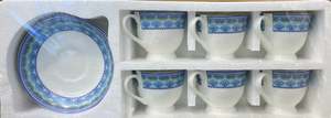 Mark Cup and saucer set of 6 CH248 Design 6
