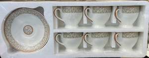 Drinkware: Mark Cup and saucer set of 6 NV9006-ST2 Design 3