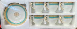 Mark Cup and saucer set of 6 NV9005-ST2 Design 1