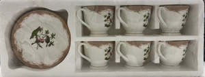 Drinkware: Mark Cup and saucer set of 6 (Nuva)