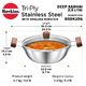 Hawkins 2.5 Litre Deep Kadhai, Triply Stainless Steel Shielded Nonstick Deep-Fry&hellip;