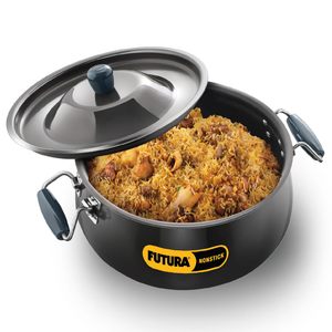 Hawkins Futura 12 Litre BigBoy Biryani Handi, Non Stick Pot with Hard Anodised L&hellip;