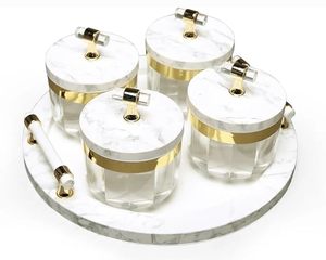 Tableware: Utility/serving Container Super evoque Set Acralic Containers with Airtight Lid (3 colours)