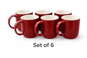 Tea/ coffee cup set of 6 - Cello 220ml (2 colours) Coupe