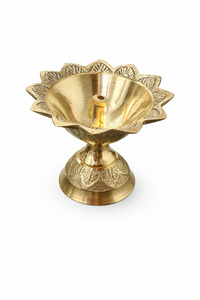Instock: Brass Diya with stand 3 Sizes