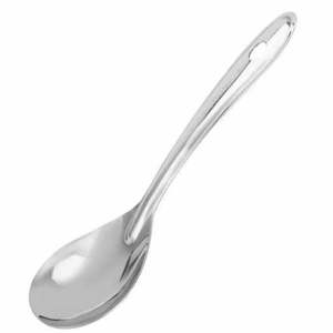 Cielo Stainless Steel Heavy Guage Solid Cooking Spoon, Oval Serving Spoon 4 Sizes
