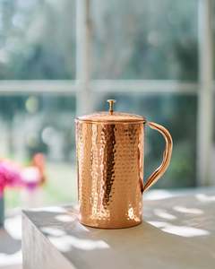 Pure Copper Jug - 2L Hammered Copper Jug (Hammered)