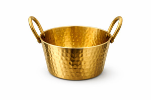 Hammered Brass/Gold Colour plated Serving bowl 10.5cm
