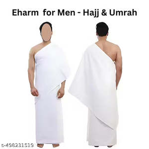 Ihram Ehram Ahram for Men for Hajj and Umrah - 2 Towels(Top and Bottom) New Dry &hellip;