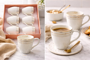 Mark Cup set of 6 Deco 4638