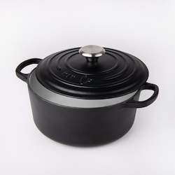 KitCo Cast Iron Standard Casserole 4L - Matte Black