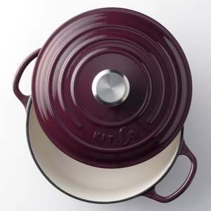 KitCo Cast Iron Standard Casserole 4L - Mulberry
