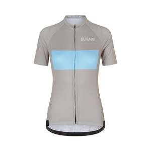 ES16 Cycling Jersey Elite Spin Stripe Warm Gray. Women