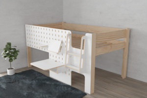Special Offers: Special - Wooden King-Single low loft "Rabbit nook"