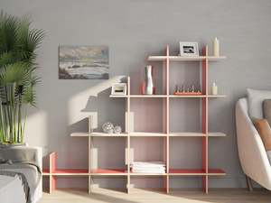Bookshelf Storage: Modular Open Shelf System