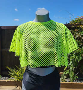 Neon Pulse Crop Kitty Sparkles
