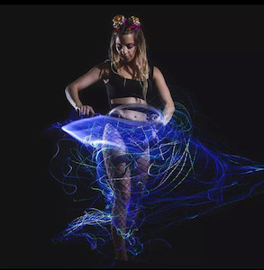 Products: Programmable Fibre Optic LED Whip Kitty Sparkles