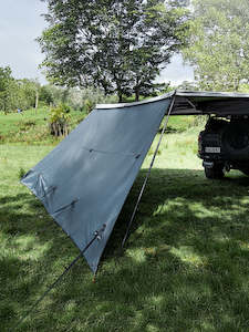 Lucas Creek Awnings: Lucas Creek Fantail Awning Waterproof Shade Wall (Gen 3 Awnings)