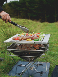 Lucas Creek Camping Vehicle Accessories: Lucas Creek Stainless Steel BBQ / Firepit