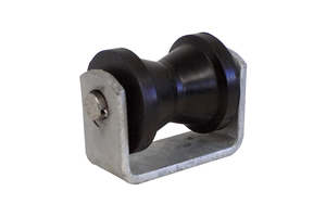 Parts Accessories: Keel roller assy 75 mm galvanised bracket