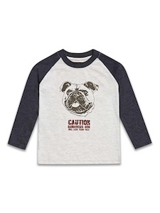 Kids boys clothing/Bulldog long sleeve shirt/Kiwi Boyz Clothing