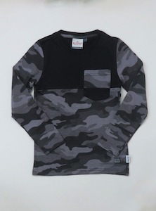 10 years - Kiwi Boyz Clothing: Camo L/S T-Shirt - Kiwi Boyz Clothing