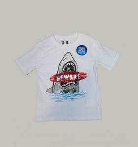 4 Year olds - Kiwi Boyz Clothing: Shark Sequin T-shirt - Fun T-shirts - Kiwi Boyz Clothing