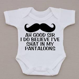 Moustache Baby Romper - Baby Boy Clothes - Kiwi Boyz Clothing