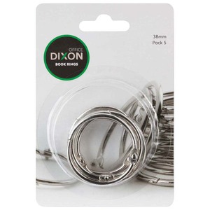 Dixon Book Rings 38mm 5 Pack 290532 Kiwi Business