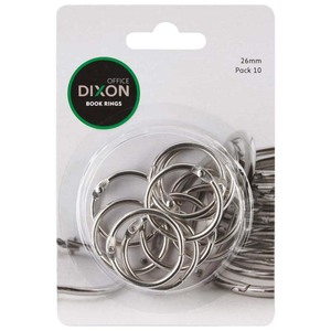 Dixon Book Rings 26mm 10 Pack - Kiwi Business