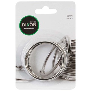 Products: Dixon Book Rings 50mm 3 Pack - Kiwi Business