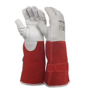 Products: Armour? Leather TIG Kevlar Lined Cut 4 Welding 250?C Glove - 30cm Velcro Closure - Kiwi Business