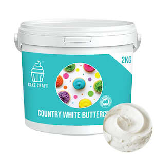 Christmas Cake Icing: 2kg Large bucket ready to use buttercream icing white