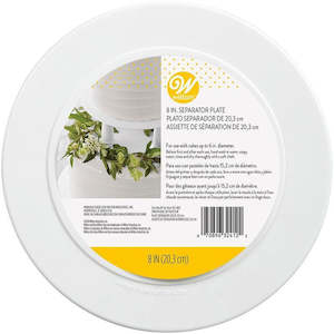 Separator plate (decorator preffered) Smooth edge Round 8 inch