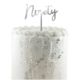 Ninety Silver mirror petite acrylic cake topper