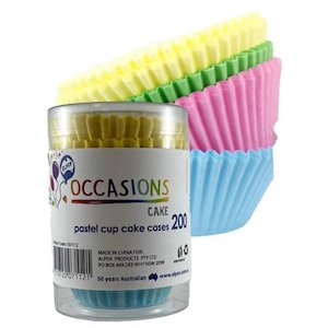 Alpen: Pastel Patty pan cupcake papers pack of 200