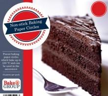 Bakegroup: Pre cut parchment baking paper circles 10 inch