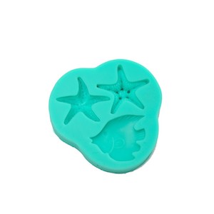 Bakegroup: Starfish and tropical fish silicone mould