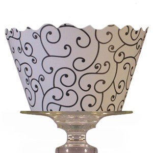 Bella Cupcake Couture: Cupcake wrappers Olivia black and white